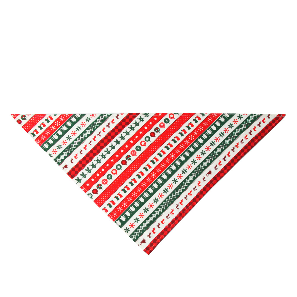 Unique Shape Seasonal Dog Bandanas Washable Cozy Cotton Dog Bibs