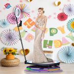 2 Person 360 Photo Booth Rotating Stand Automatic Camera Holders Party And