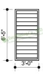 Louvre Vent, Aluminum Glass Louvered windows With Hurricane-proof,shutters