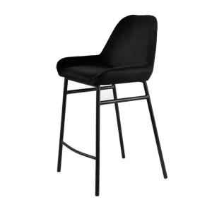 China American Modern Bar Stool Chairs Leather Velvet With Wooden Counter factory