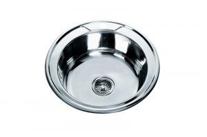 Polish Round stainless steel sink 1 bowl  #FREGADEROS DE ACERO INOXIDABLE #kitchen sink #sink #hardware #sanintaryware