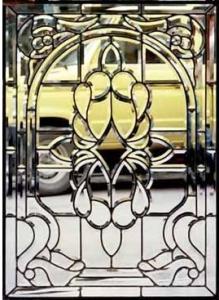 China clear beveled decorative glass panels factory