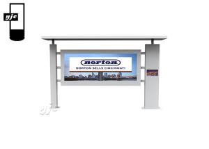 China 98 Inch 4K Advertising Bus LCD Digital Signage factory
