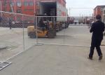Galvanized Temporary Chain Link Fence Panels For Major Public Events