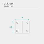 16mm 90 Degree Plastic Bracket Secure Connection Fitting For Home Renovation