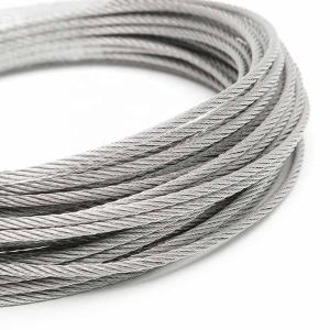 China 6X24 7FC Galvanized Steel Wire Rope for Fishing 16mm-90mm Diameter Structure factory