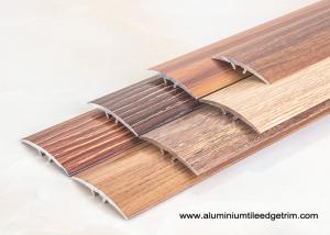 China Wood Effect Laminate Floor Metal Edging , Carpet To Wooden Floor Trim factory