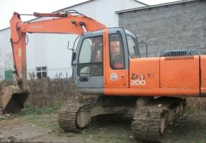 China EX200-6 used excavator hitachi hydraulic excavator with hammer 2003 factory