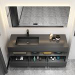 Luxury Rock Plate Integrated Bathroom Cabinet Hotel Toilet Wash Basin