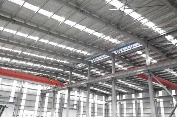 Corrugated / Sandwich Panel Agricultural Steel Building With Windows Customizabl