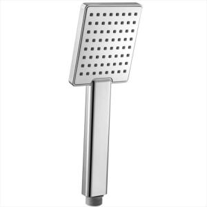 China 5 Square ABS Plastic Hand Shower Chrome Water Saving Handheld Shower Hotel Top Seller factory