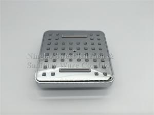 China ABS plastic material 4inch square chrome plating shower head top shower overhead shower factory