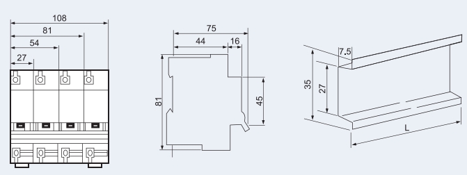 DZ47 1P 1A mini circuit breaker,mcb, good quality murray circuit breakers