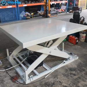 China Warehouse Manual Hydraulic Scissor Lift Platform 1 Ton 40ft Heavy Duty factory
