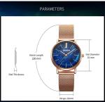32mm Stainless Steel Milanese Band Ladies Fashion Wrist Watch Jewlery Watch for