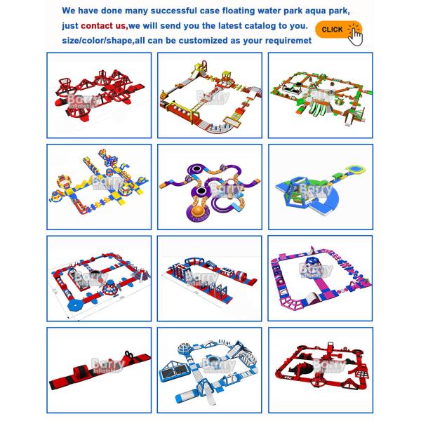 0.9mm PVC Floating Inflatable Water Park Lake Inflatable Water Games Inflatable Aqua Park For The Sea