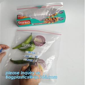 packing clear bag LDPE transparent custom printed zipper bags plastic k bag,