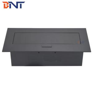 Office table mounted round corner multimedia table top socket box