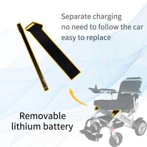 China 275.58lbs 47.40lbs Multifunction Foldable Electric Wheelchair factory