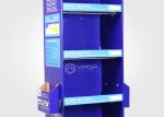 4 Shelves Blue Cardboard Pop Up Display Advertising For Water Stop Bandage