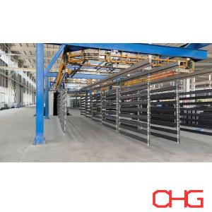 China High Performance Powder Coating Line for Shelves 13.5m Hangers PP Spray Booth factory