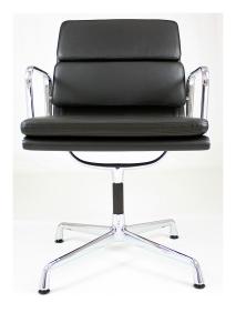 China Low Back 4 Legs Soft Pad Office Chair , Aluminum Swivel Chair Without Wheels factory