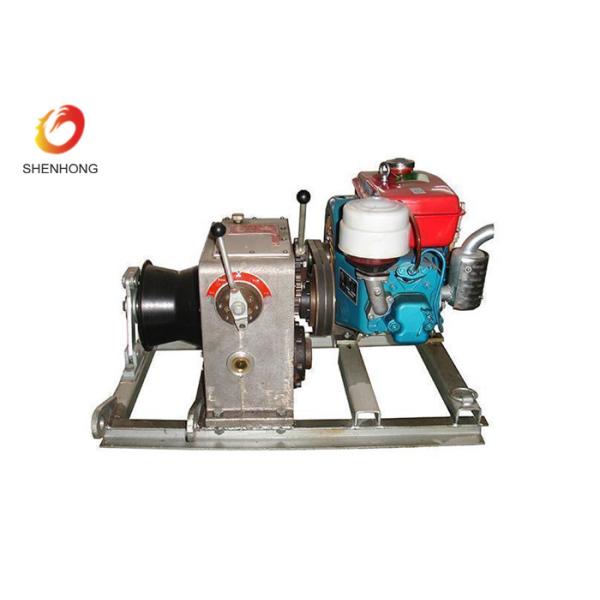 China 3T 5T Engine Powered Diesel Cable Winch Sagging Operation In Line Construction factory