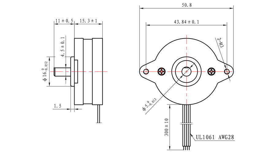 1.8 Degree 2 Phase NEMA 14 Flat Stepper Motor 70mN.M 0.3A For SMT Machine