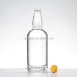 500ml 700ml 750ml Super Flint Glass Vodka Bottle with Customized Logo Decoration