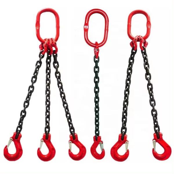 Black Finish Lifting Chain Sling Hook Crane G80 Manganese Steel Chain Lifting