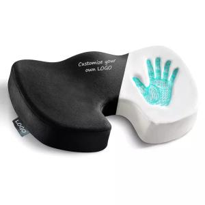 China Pain Relief Office Chair Foam Cushion Coccyx Orthopedic Memory Foam Gel Seat Cushion factory