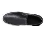 Hand Made Mens Slip On Leather Sneakers Summer Hollow Out Mens Driving Loafers