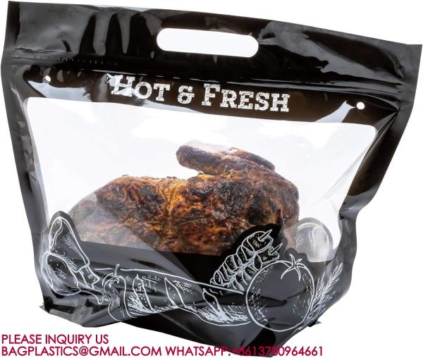 Plastic Food Delivery Bags rotisserie chicken bags, Chicken package, chicken