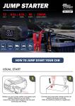 3000A Peak Current Jump Starter with 12V 2000mAh Battery and 150Psi Air