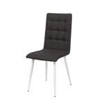 American High Back Fabric Dining Chairs , Fabric Velvet Tufted Dining Chairs