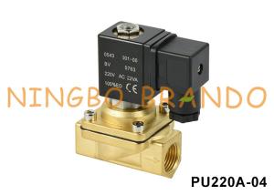 China PU220A-04 SHAKO Type Water Air Brass Solenoid Valve 1/2'' 220V 110V 24V 12V factory