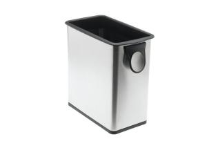 China Customized Colors Stainless Steel Trash Can , Stainless Steel Dustbin For Home / School factory