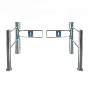 China HPT Supermarket Security Gates Turnstiles , Manual Swing Pedestrian Turnstile Gate factory