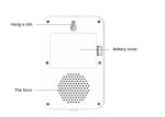 FDA Heat Sensitive 99%RH 10cm Wall Mounting Thermometer