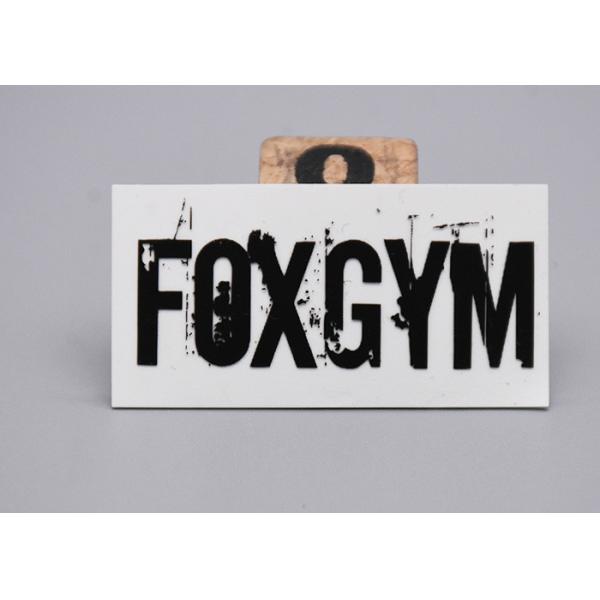 Two Color Silicone Heat Transfer Printing Label Customized For Clothes