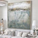 Contemporary Large Hand Painted Abstract Oil Painting on Canvas for Living Room