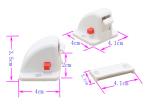 Hidden Drawer Cabinet Child Safety Lever Door Locks 4.2*4*3.5cm Size Long