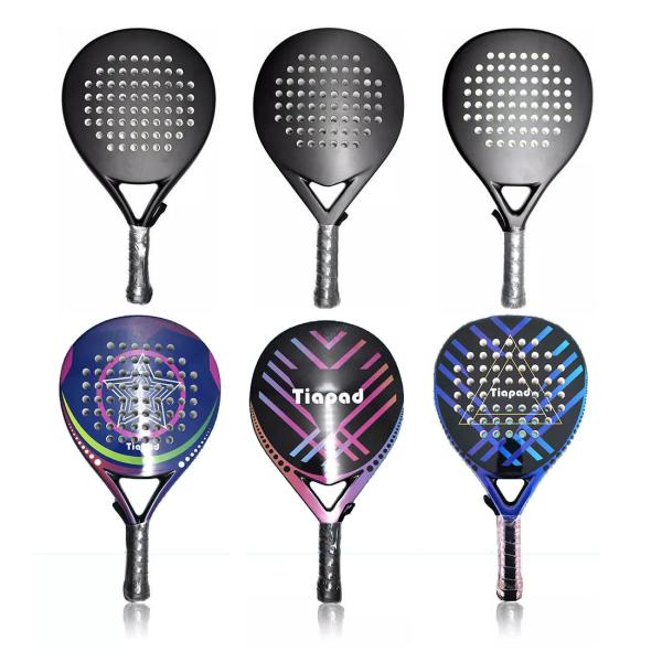 China Design Your Tennis Padel Racket Personalized Tennis Paddle Racquets 38mm Thickness 360g factory