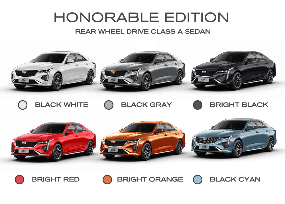 2024 Energy Vehicle Stylish Luxury Cadill-ac CT4 Gas Auto with 4-door 5-seater Body Structure and Max Speed of 220km/h