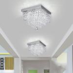 Crystal Led Ceiling Square Lamp for Corridor Ladder Entrance Chandelier(WH-CA-93