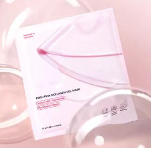 China OEM LOGO Hydrating Breathable Moisturizing Glass Glow Skin Sheet Salmon Dna Collagen Gel Segmented Face Mask factory