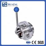 Customized Sanitary Stainless Steel 304 316L Weld/Thread Butterfly Valve for