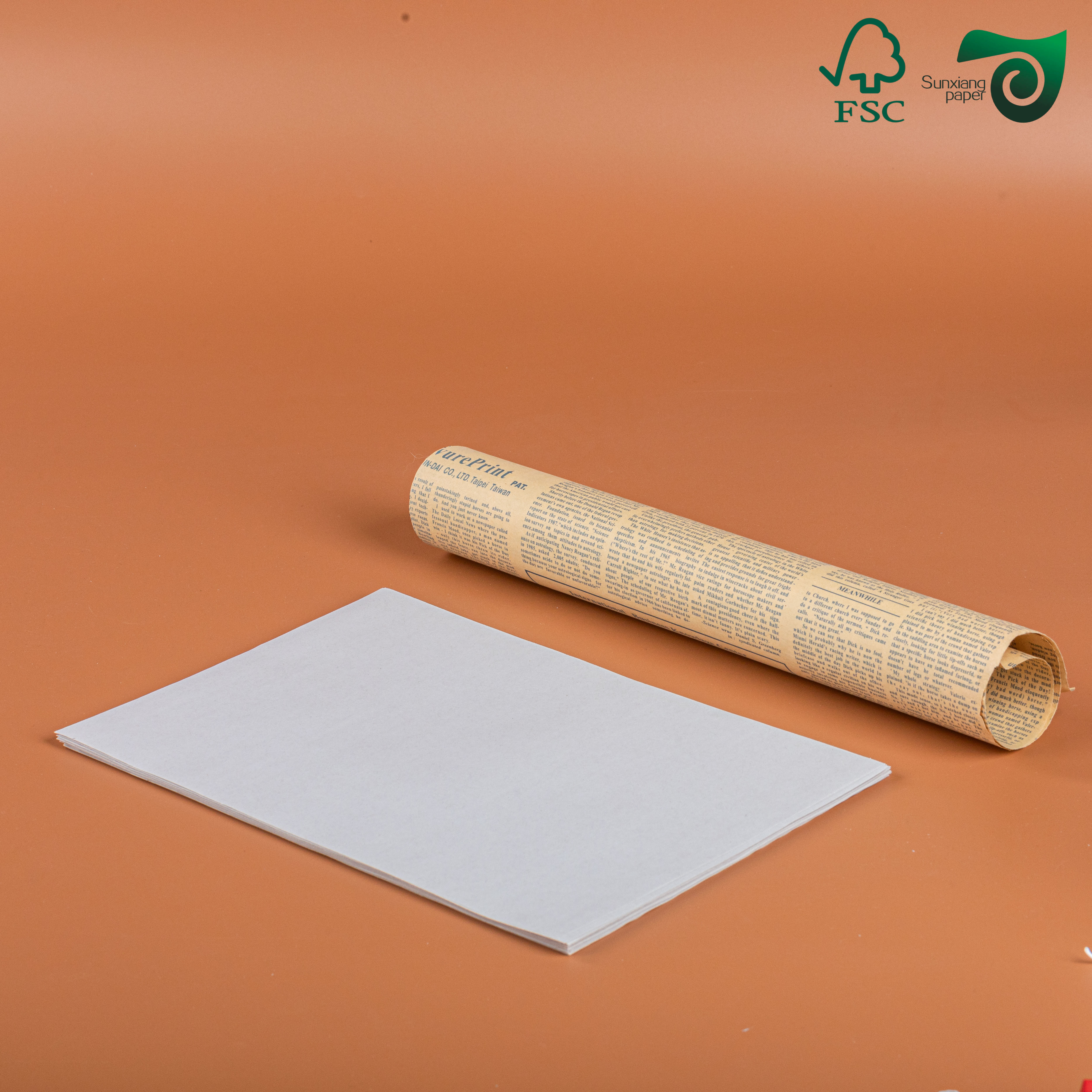 China Uncoated Opacity Wrapping Newsprint Paper Roll FSC factory