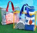 Fashion PVC Handbags Clothing Package , Beach Travelling PVC Swim Bag