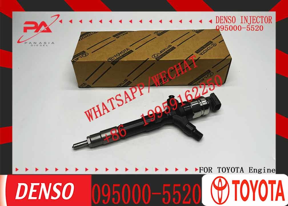 2KD New Diesel Common Rail Fuel Injector 095000-5520 Nozzle Injector 095000 5520 0950005520 for Toyota Hilux